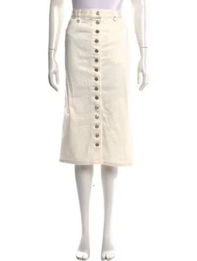 Pre-owned Courrèges Midi Length Skirt In Neutrals