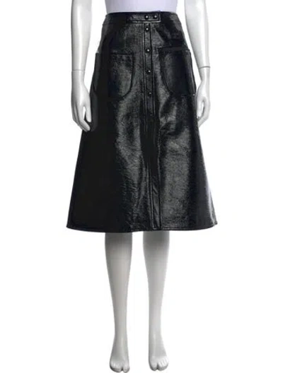 Pre-owned Courrèges Midi Length Skirt W/ Tags In Black