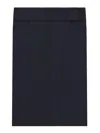 Courrèges Navy Blue Blue Skirt With Pockets In Black