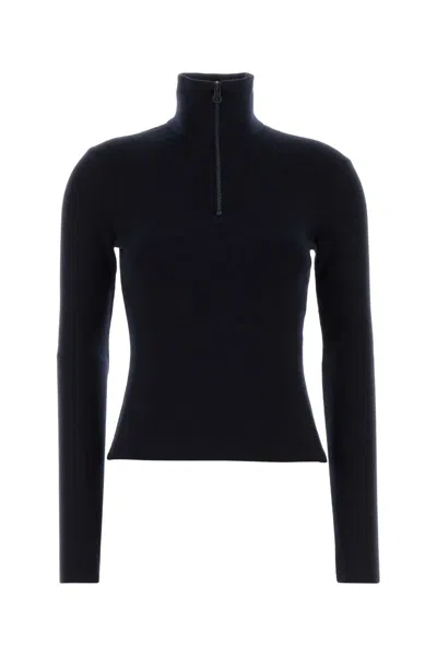 COURRÈGES COURREGÈS MIDNIGHT BLUE WOOL SWEATER