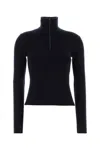 Courrèges Midnight Blue Wool Sweater In Black