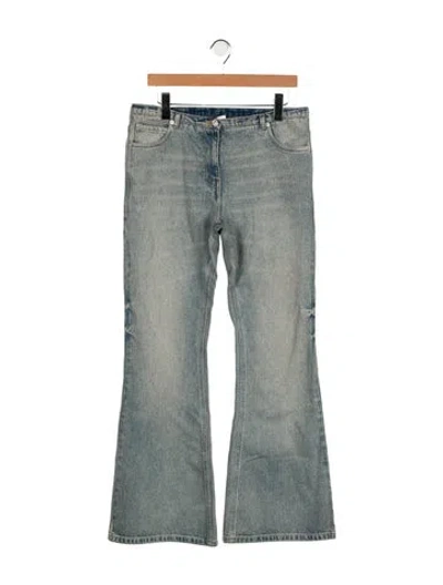 Pre-owned Courrèges Mid-rise Wide Leg Jeans W/ Tags In Blue