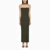 Courrèges 'hyperbole 90's Rib' Maxi Dress In Green