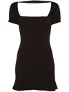 Courrèges Women's "hyperbole Mini Ribbed Jersey Dress With