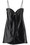 Courrèges Ellipse Mini Midi Dress In Black
