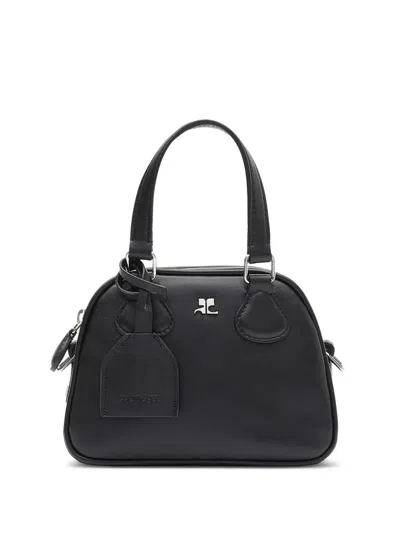 Courrèges Courregès Mini Black Bowling Bag