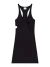 Courrèges Twist 90s Rib Dress In Black