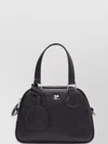 Courrèges Adjustable Strap Shoulder Bags With Silver Hardware In Black