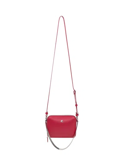 Courrèges Courreges Mini Chained Tote Bag In Ruby