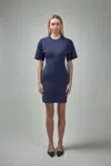 Courrèges Mini Dress Ac Cotton In Blue