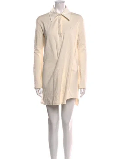 Pre-owned Courrèges Mini Dress In Neutral