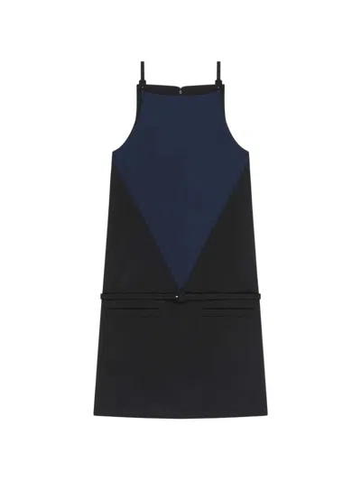 Courrèges Mini Dress With Buckle Detail In Blue