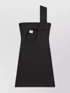 Courrèges Mini Dress With Cut-out And Button Accents