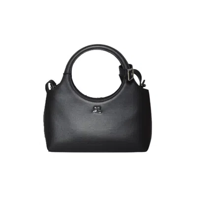 Courrèges Mini Handbag In Smooth Calf Leather