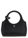 Courrèges Sleek Black Handbag With Adjustable Strap
