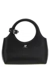 Courrèges Sleek Black Handbag With Adjustable Strap