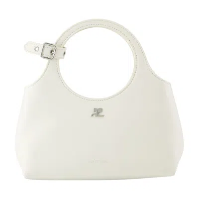 Courrèges Mini Holy Day Purse - Courreges - Leather In White
