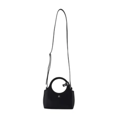 Courrèges Mini Holy Day Purse - Leather - Black
