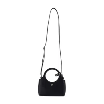 Courrèges Mini Holy Day Purse In Black