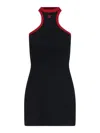 Courrèges Courreges Black Cotton Mini Dress In Black