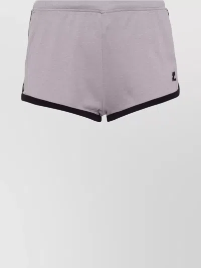 COURRÈGES MINI SHORTS CONTRASTING TRIM