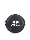 Courrèges Courreges Reedition Leather Circle Bag In Black