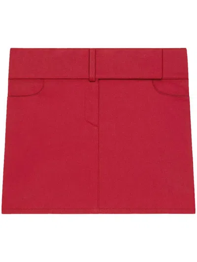COURRÈGES COURRÈGES MINI SKIRT BELTED POLYCOTTON