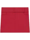 Courrèges Courreges Women Mini Skirt Belted Polycotton In Red