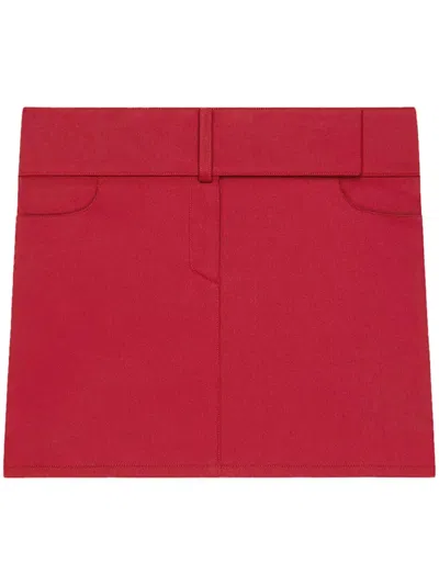 COURRÈGES COURREGÈS MINI SKIRT BELTED POLYCOTTON