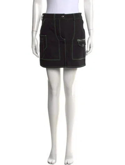 Pre-owned Courrèges Mini Skirt In Black