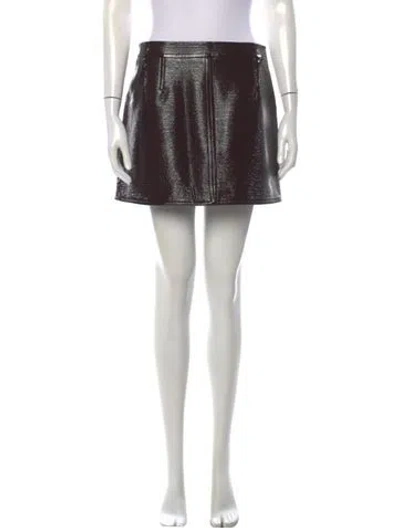 Pre-owned Courrèges Mini Skirt In Black