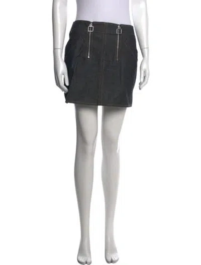 Pre-owned Courrèges Mini Skirt In Black