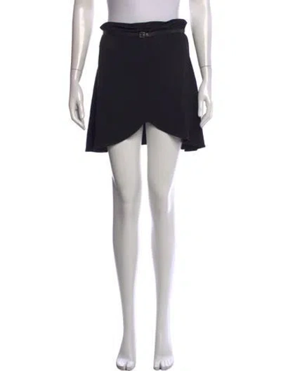 Pre-owned Courrèges Mini Skirt In Black
