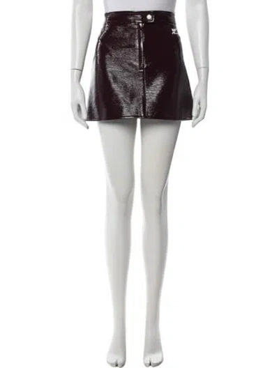 Pre-owned Courrèges Mini Skirt In Black