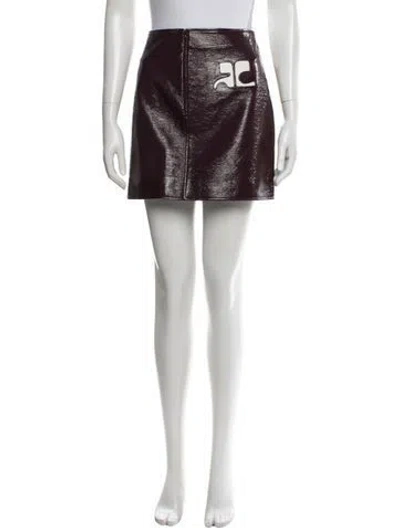 Pre-owned Courrèges Mini Skirt In Black