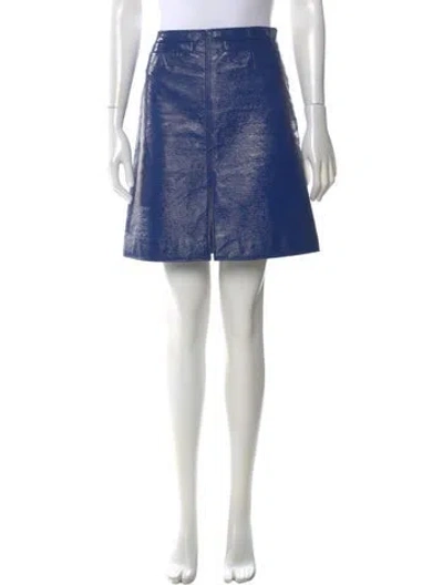 Pre-owned Courrèges Mini Skirt In Blue