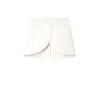 Courrèges Ellipse Asymmetric Miniskirt In Off White
