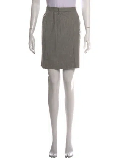 Pre-owned Courrèges Mini Skirt In Grey