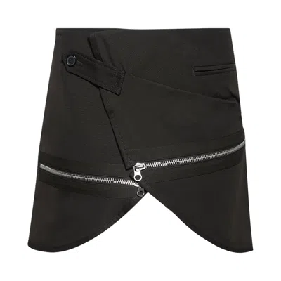 Pre-owned Courrèges Mini Skirt 'mud Brown' | Women's Size 36