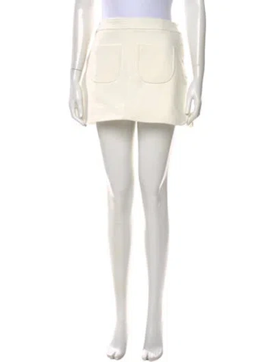 Pre-owned Courrèges Mini Skirt In Neutral