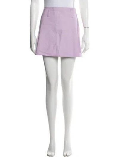 Pre-owned Courrèges Mini Skirt In Purple