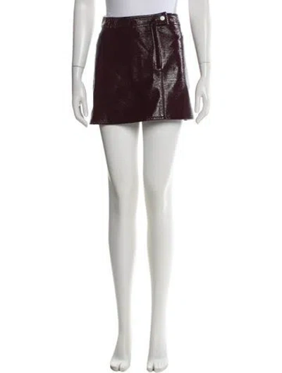 Pre-owned Courrèges Mini Skirt In Red