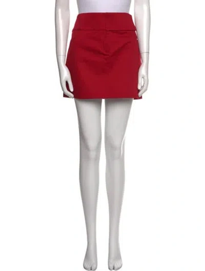 Pre-owned Courrèges Mini Skirt In Red