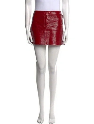 Pre-owned Courrèges Mini Skirt In Red