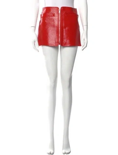 Pre-owned Courrèges Mini Skirt In Red