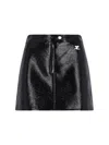 Courrèges Courreges Re-edition Vinyl Effect Mini Skirt Women In Black