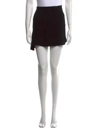 Pre-owned Courrèges Mini Skirt W/ Tags In Black