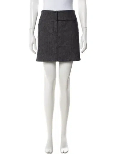 Pre-owned Courrèges Mini Skirt W/ Tags In Gray