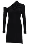 Courrèges 'mini Twist Crepe Dress With In Black