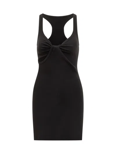 Courrèges Courreges Mini Twist Dress For Spring/summer 2025 In Black